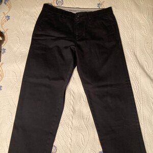 Mens Dark Blue 32X30 Pleated Haggar Dress Pants